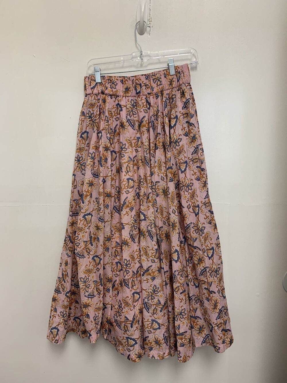 Pink Chick Pink Floral Maxi Skirt Size Small